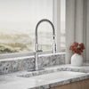 Kohler Semi-professional kitchen sink faucet with three-function sprayhead