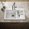 Kohler Riverby® 33" top-mount double-bowl workstation kitchen sink