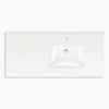 Kohler 48" wall-hung bathroom vanity cabinet with sink and quartz top