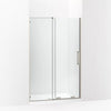 Kohler Sliding shower door, 71-3/4" H x 43-3/4 - 47-3/4" W, with 5/16" thick Crystal Clear glass