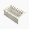 Kohler 60" x 32" alcove Heated BubbleMassage™ air bath, left drain