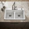Kohler Riverby® 33" top-mount double-bowl kitchen sink