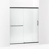 Kohler Sliding shower door, 70-1/2" H x 56-1/4 - 59-5/8" W, with 1/4" thick Frosted glass