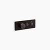 Kohler Two-outlet recessed mechanical thermostatic valve control