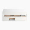 Kohler 48" wall-hung bathroom vanity cabinet with sink and quartz top