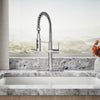 Kohler Semi-professional kitchen sink faucet with three-function sprayhead