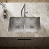 Kohler Vault™ Smart Divide® 33" top-/undermount double-bowl kitchen sink