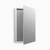 Kohler 24-1/8" W x 36-1/8" H aluminum single-door medicine cabinet with 170 degree hinge