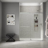 Kohler Sliding shower door, 70-1/2" H x 56-1/4 - 59-5/8" W, with 1/4" thick Crystal Clear glass