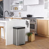 Kohler 13-gallon stainless steel step trash can
