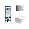 Geberit Sigma In-Wall System with Duravit D-Neo Wall-Hung Toilet Package