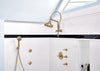 Essential Shower Series 10 7/16" Classic Slide Bar Shower Arm And Flange lifestyle