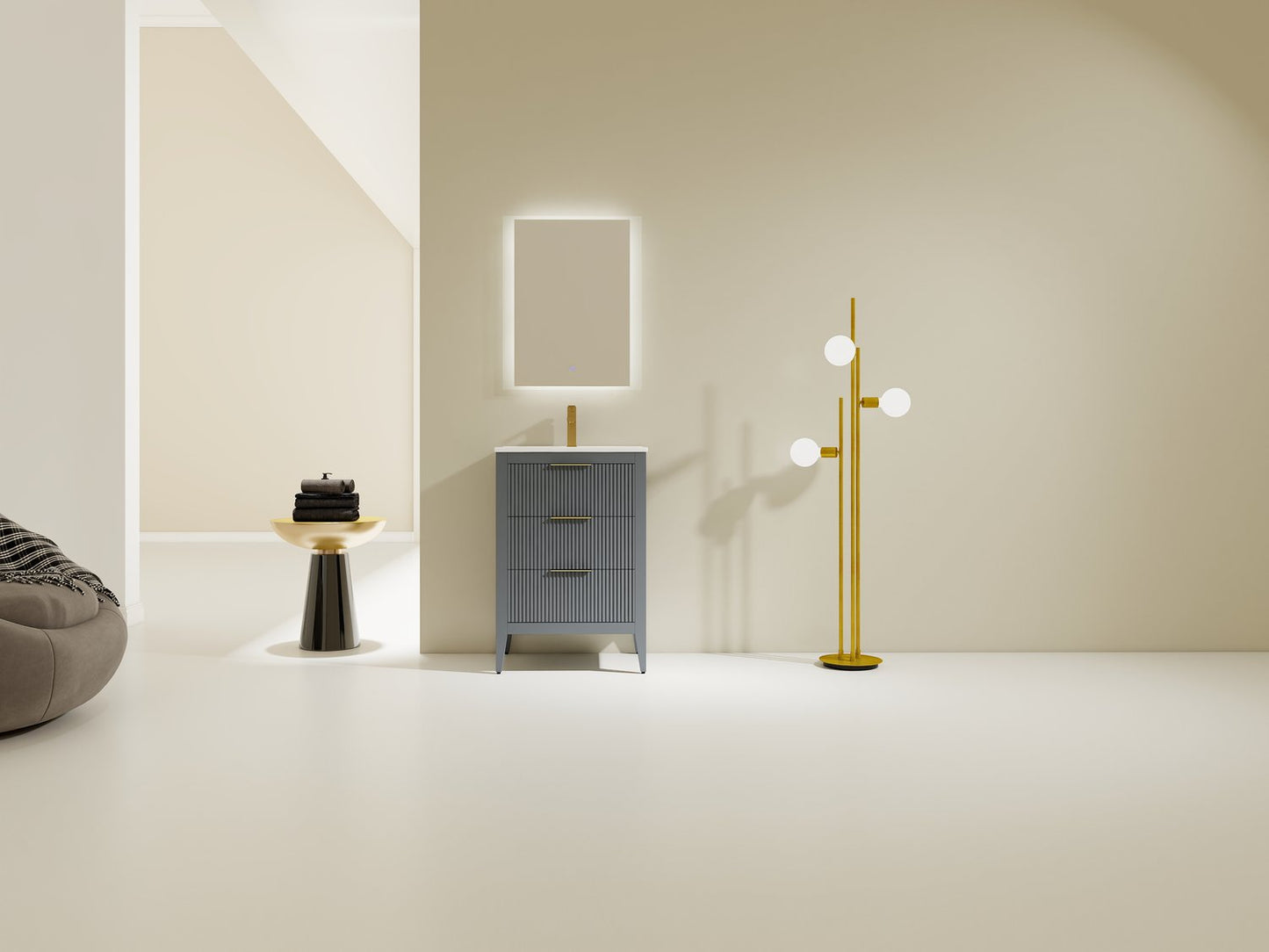 Bagno Italia Aria Single Sink Freestanding Vanity
