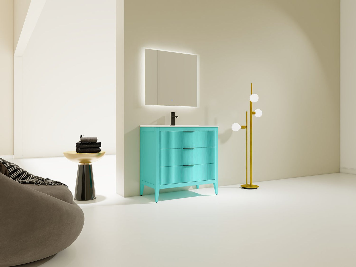 Bagno Italia Aria Single Sink Freestanding Vanity
