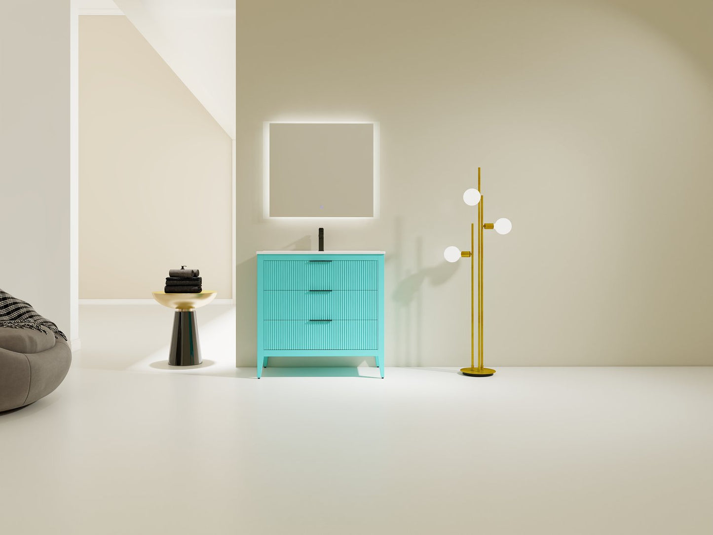Bagno Italia Aria Single Sink Freestanding Vanity