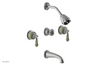 VERSAILLES Three Handle Tub and Shower Set - Green Onyx K2240