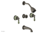 VERSAILLES Three Handle Tub and Shower Set - Green Onyx K2240