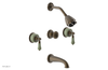 VERSAILLES Three Handle Tub and Shower Set - Green Onyx K2240
