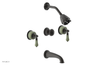 VERSAILLES Three Handle Tub and Shower Set - Green Onyx K2240