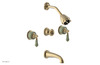 VERSAILLES Three Handle Tub and Shower Set - Green Onyx K2240