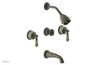 VERSAILLES Three Handle Tub and Shower Set - Green Onyx K2240