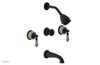 VERSAILLES Three Handle Tub and Shower Set - Green Onyx K2240