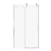 Shower door 60", in alcove, in chrome