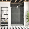 Shower door 60", in alcove, in chrome
