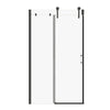 Shower door 60", in alcove, in chrome