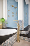 Levoir Single-Handle Floor Mount Tub Filler lifestyle