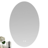Viora Frameless Oval LED Bathroom Mirror – 37" x 18"
