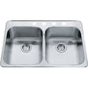 KINDRED Steel Queen Drop In Sink - QDL2031-7-3