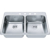 KINDRED Steel Queen Drop In Sink QDLA2233-8-3