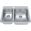 KINDRED Steel Queen Drop In Sink QCLA2027L-8-1
