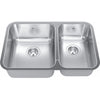 KINDRED Steel Queen Undermount Sink QCUA1827R-8