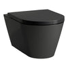 Laufen Matte Black 2-Piece Elongated Dual-Flush Wall Mounted Toilet with Duravit In-Wall Tank (Seat Included)