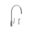 Holborn™ Kitchen Faucet With Side Spray - Polished Chrome | Model Number: U.4846LS-APC-2