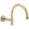Invari 12 1/8" Arc Shower Arm And Flange - Brilliance® Polished Gold