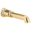 Invari Non-Diverter Tub Spout - Brilliance® Polished Gold