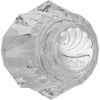 Clear Knob Handle Kit for Tub & Shower, with Button & Screw - Chrome