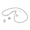 Pilar Delta Pilar: Handle W/ Button & Set Screw - Arctic Stainless