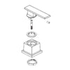 Vero Delta Vero: Lever Handle Assembly - Cold - Chrome