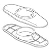 Cassidy Delta Cassidy: Escutcheon With Gasket (4") - Polished Nickel