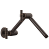Essential Shower Series Linear Round Jointed Wall Mount Shower Arm And Flange - Venetian Bronze®