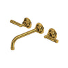 Graceline® Wall Mount Lavatory Faucet Trim - Unlacquered Brass | Model Number: MB2030LMULBTO-2