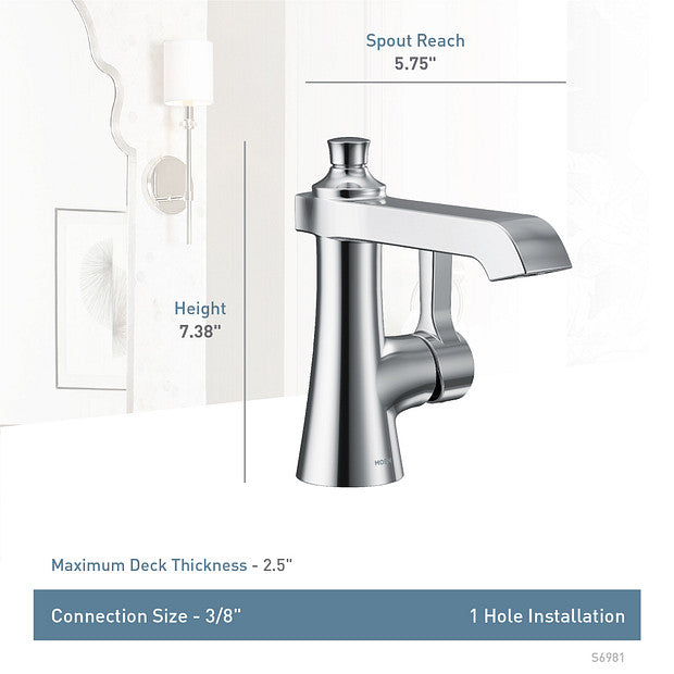 Moen Flara One-handle Bathroom Sink Faucet