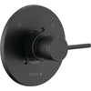 Modern Cylindrical Valve Only Trim - Matte Black