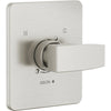 Modern Angular Valve Only Trim - Stainless Steel