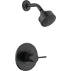 Modern Cylindrical Shower Only Trim - Matte Black