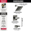 Delta 14 Series H2Okinetic Tub Shower